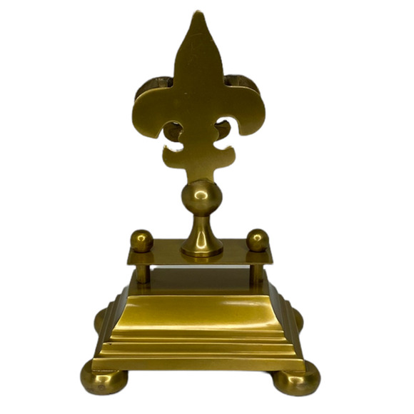 Fleur De Lis Picture Card Holder Gold Colored - Picture 2 of 7